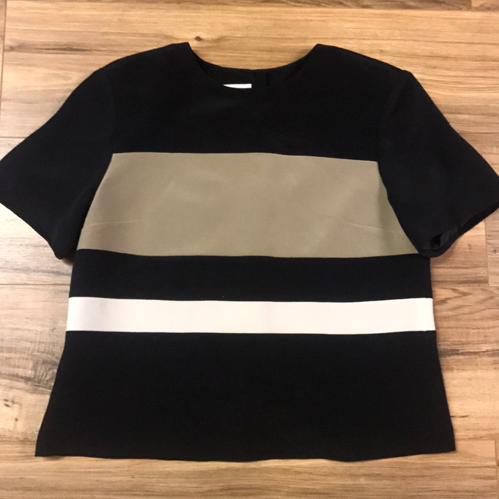 Vintage talbots pure silk boxy shirt